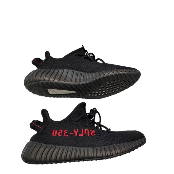 Yeezy Boost 350 V2 Black and Red Size 8 - Picture 2 of 13